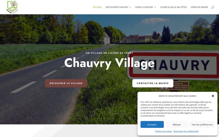 Képernyőkép: chauvry.fr