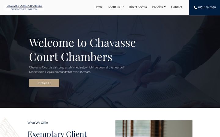 Screenshot van chavassechambers.co.uk