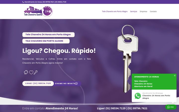 Képernyőkép: chaveiro24horasportoalegre.com.br