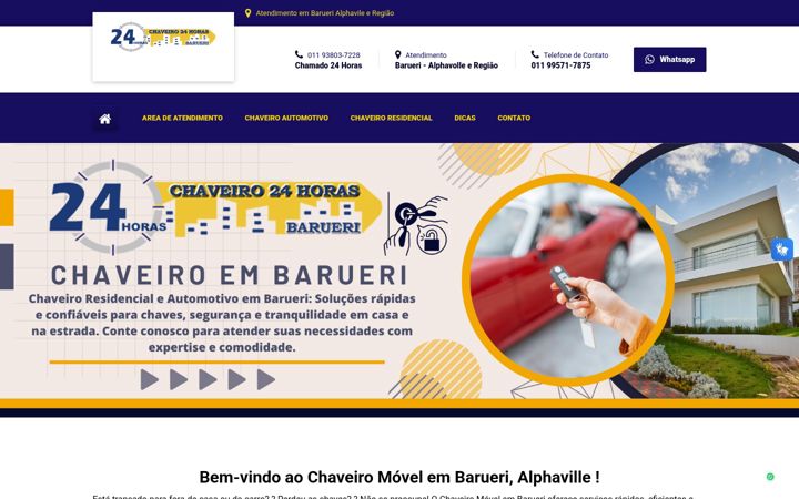 Képernyőkép: chaveiroembarueri.com.br