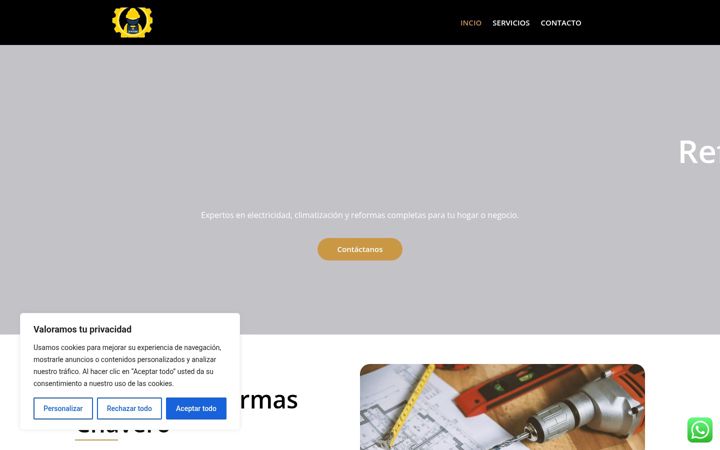 Screenshot of chaveroinstalacionesyreformas.com