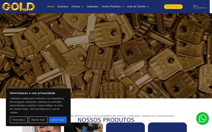 Ekraanipilt saidist chavesgold.com.br
