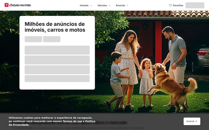 Captura de pantalla de chavesnamao.com.br