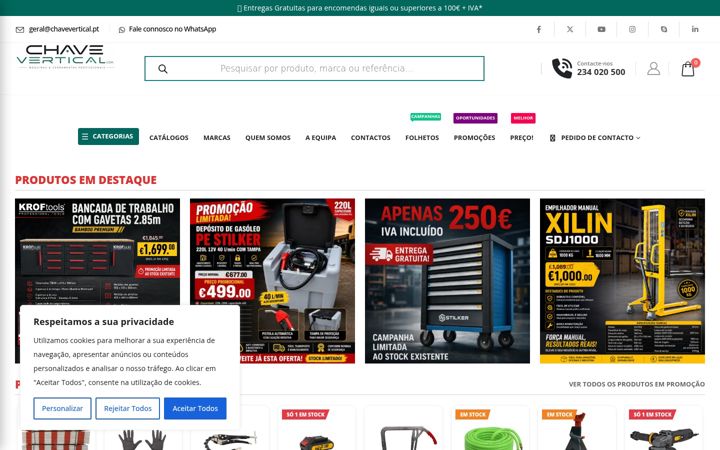 Screenshot of chavevertical.com