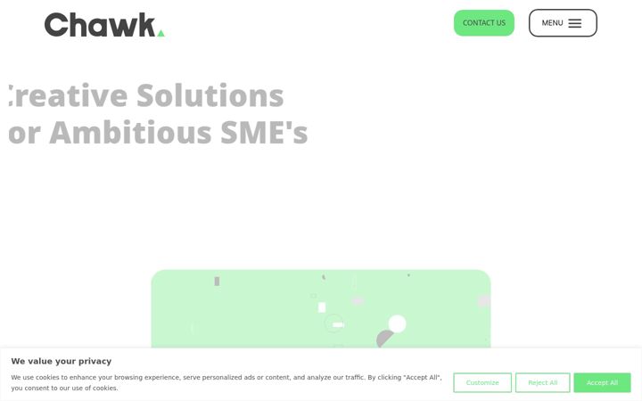 Screenshot van chawkcreative.co.uk