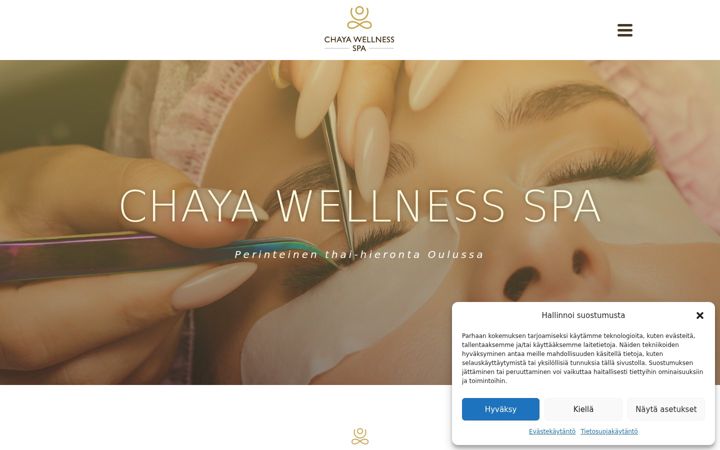 Screenshot di chaya-wellness-spa.fi