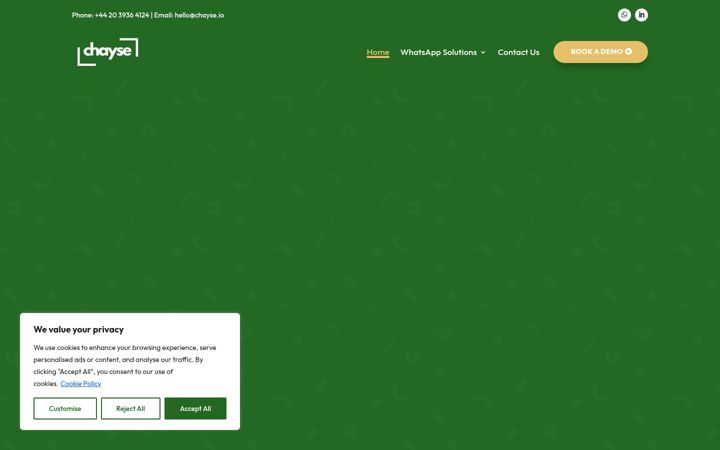 Skærmbillede af chayse.io