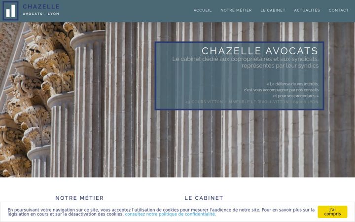 Captură de ecran a chazelle-avocat.fr