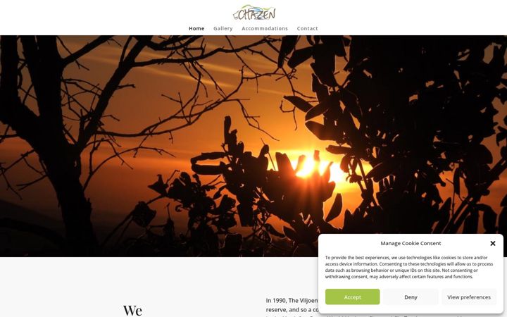 Captura de ecrã de chazen.co.za