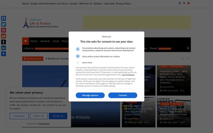 Screenshot of chb44.com