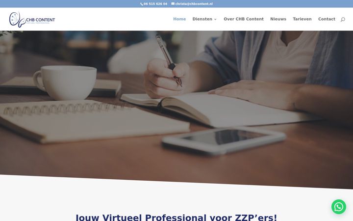 Screenshot ta' chbcontent.nl