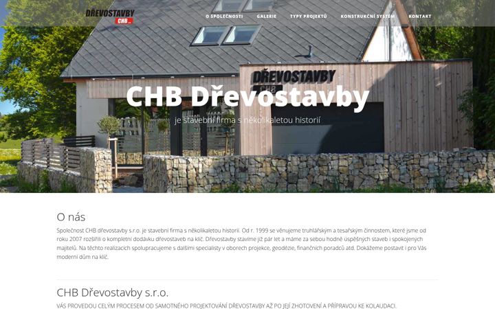 Ekraanipilt saidist chbdrevostavby.cz