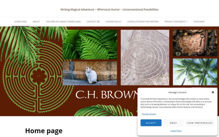Screenshot of chbrownauthor.com