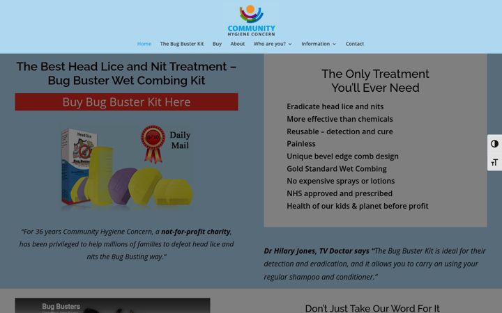 Screenshot of chc.org
