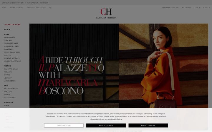 Screenshot of chcarolinaherrera.com