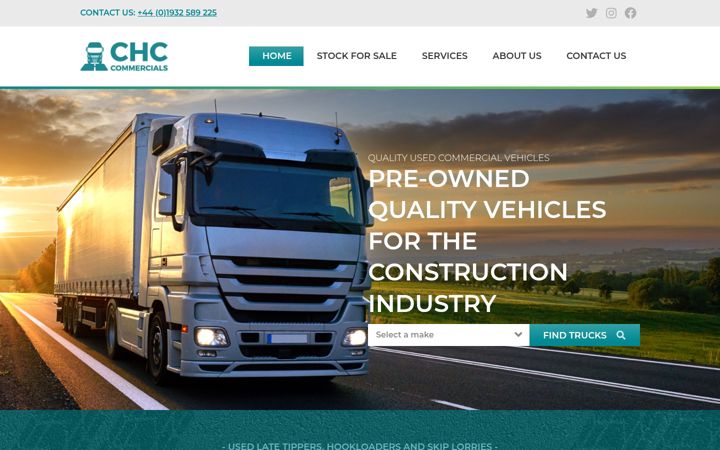 Screenshot van chccommercials.co.uk