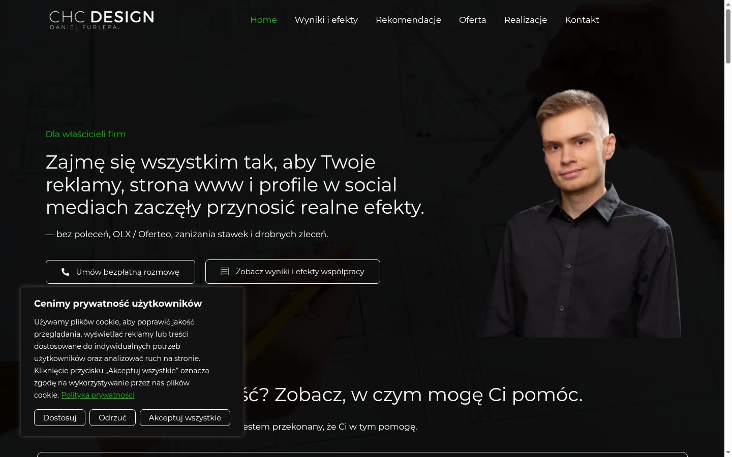 Screenshot tal-banner tal-kunsens muri qabel kwalunkwe interazzjoni