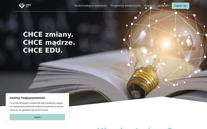Snímek obrazovky chce.edu.pl