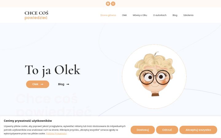 Snímek obrazovky chcecospowiedziec.pl