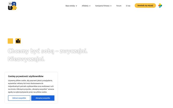 Snímek obrazovky chcemybycsoba.eu