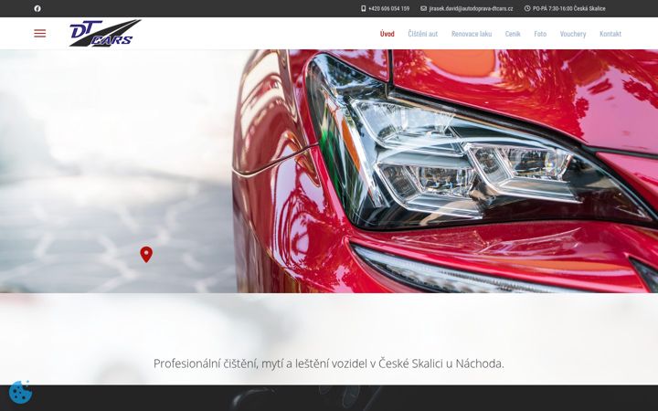Ekraanipilt saidist chcete-ciste-auto.cz