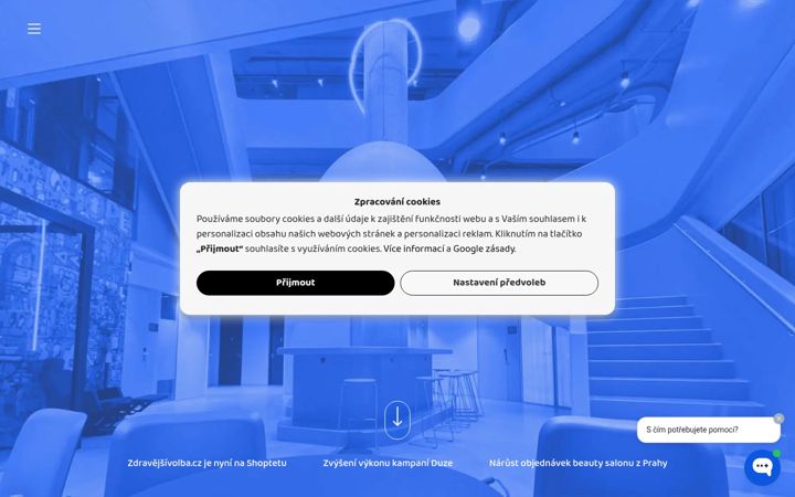 Ekraanipilt saidist chcetoweb.cz