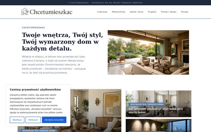 Snímek obrazovky chcetumieszkac.pl