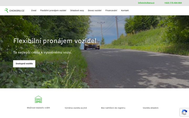 Ekraanipilt saidist chcikaru.cz