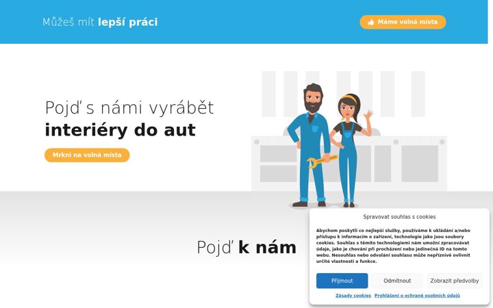 Ekraanipilt saidist chcilepsipraci.cz