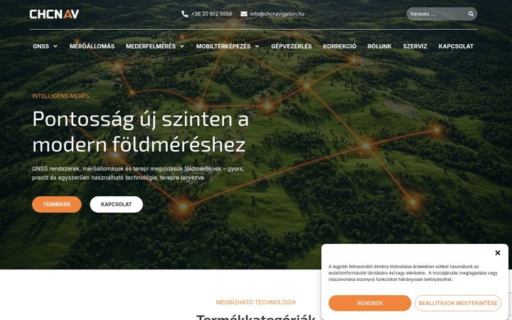 Screenshot ta' chcnavigation.hu