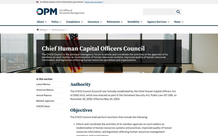 Screenshot of chcoc.gov