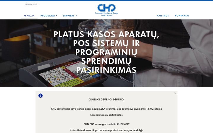 Képernyőkép: chd.lt