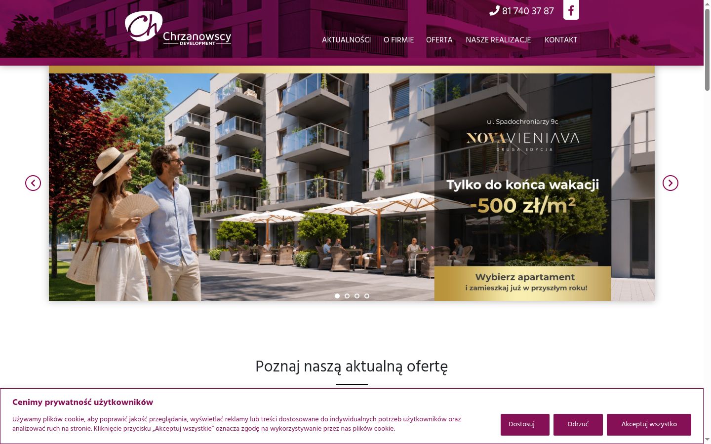 Screenshot tal-banner tal-kunsens muri qabel kwalunkwe interazzjoni