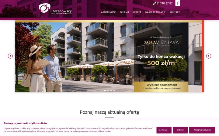 Snímek obrazovky chdevelopment.pl