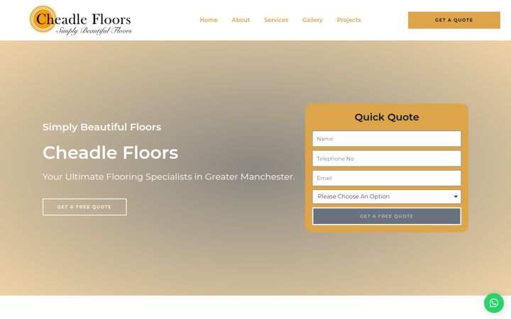 Screenshot ta' cheadlefloors.co.uk