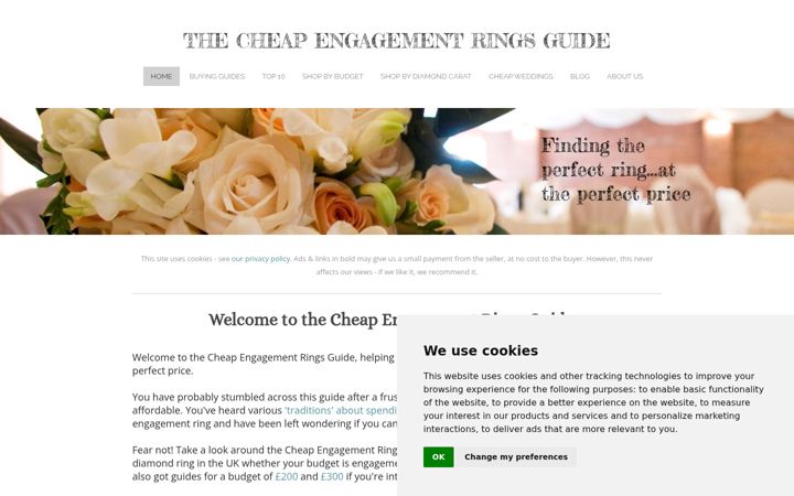 Screenshot ta' cheap-engagement-rings.co.uk