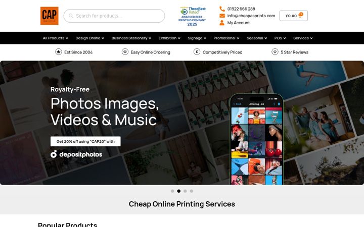Screenshot of cheapasprints.com