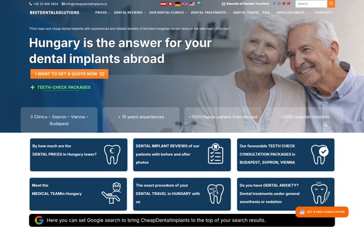 Ekrano kopija cheapdentalimplants.ie
