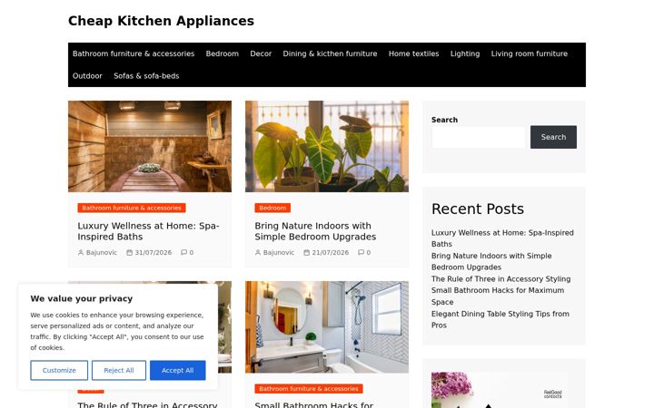 Screenshot di cheapkitchenappliances.org