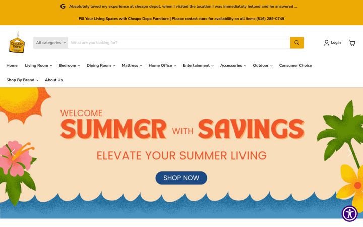 Screenshot of cheapoliberty.com