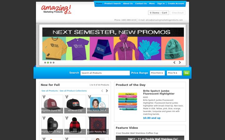 Screenshot of cheappromotionalproducts.com