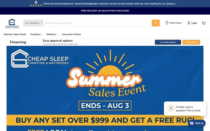 Screenshot of cheapsleep.net