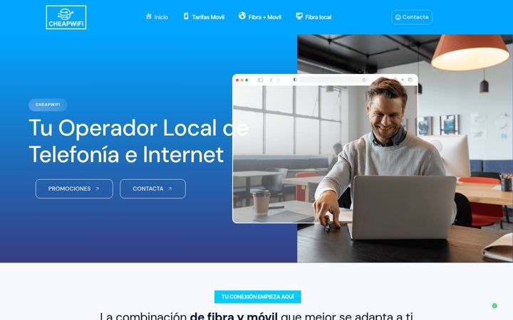 Snímek obrazovky cheapwifi.es