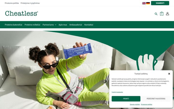 Képernyőkép: cheatless.lt