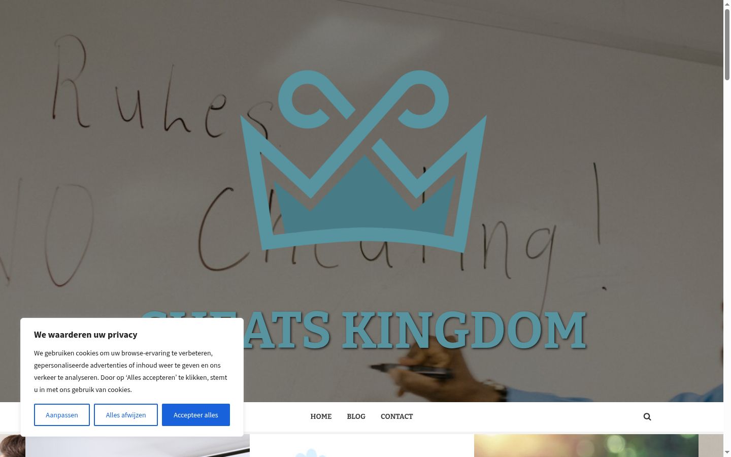 Screenshot des Einwilligungsbanners vor jeglicher Interaktion