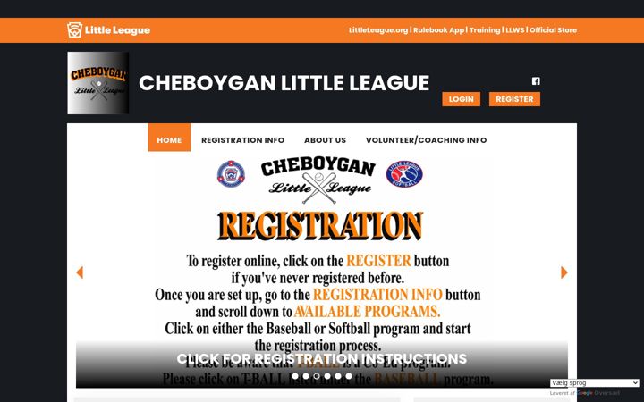 Screenshot di cheboyganlittleleague.org