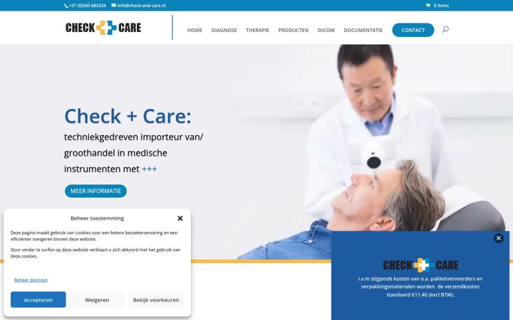Captura de ecrã de check-and-care.nl