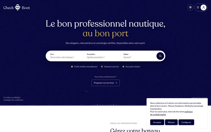 Screenshot of check-boat.com