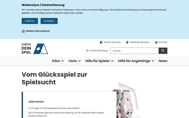 Screenshot of check-dein-spiel.de
