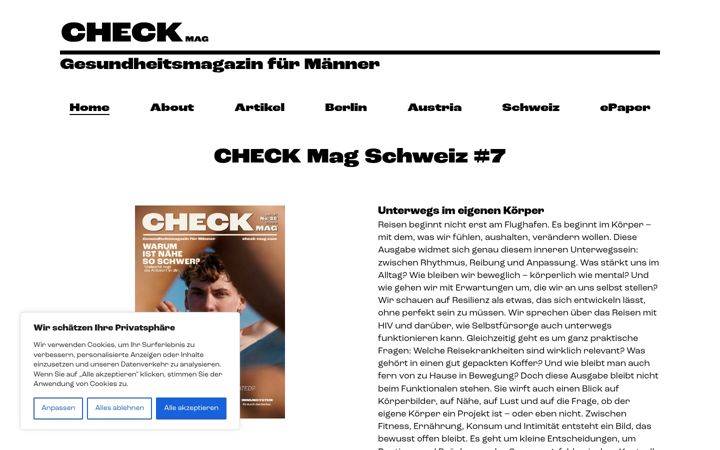 Screenshot of check-mag.com